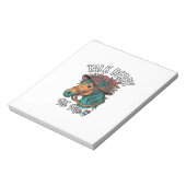 Talk Derby Pferd Vintage Gravur Design Notizblock (Rotiert)