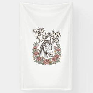 Talk Derby To Me Florales Pferd Vintage Shirt_1 Banner