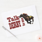 Talk Derby to Me Gifts & Novelties Rechteckiger Aufkleber (Umschlag)