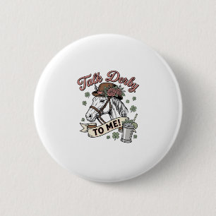 Talk Derby To Me Pferd Mint Julep Vintage Shirt_1 Button