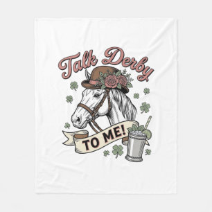 Talk Derby To Me Pferd Mint Julep Vintage Shirt_1 Fleecedecke