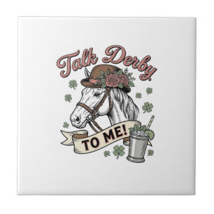 Talk Derby To Me Pferd Mint Julep Vintage Shirt_1 Fliese