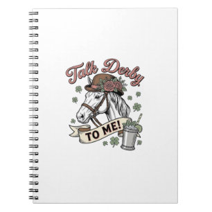Talk Derby To Me Pferd Mint Julep Vintage Shirt_1 Notizblock
