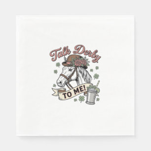 Talk Derby To Me Pferd Mint Julep Vintage Shirt_1 Serviette