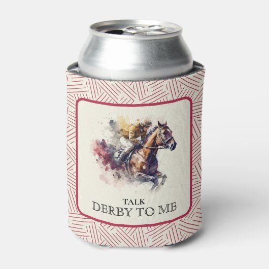 Talk Derby to Me Racehorse Red Dosenkühler (Kanne Vorderseite)