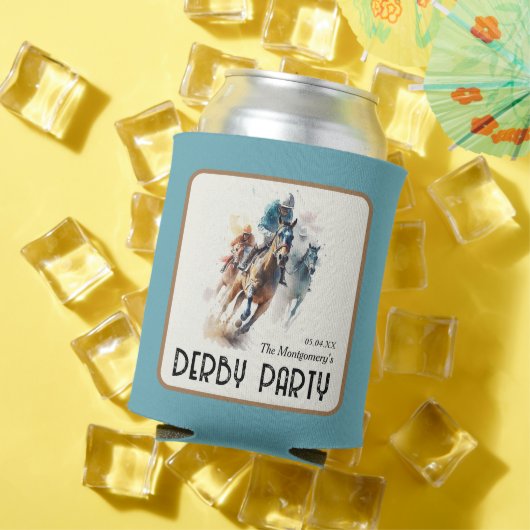 Talk Derby to Me Racehorse Turquoise Dosenkühler (In Situ Sommer)