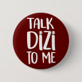 Talk Dizi Bold Maroon Button (Vorderseite)