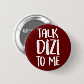 Talk Dizi Bold Maroon Button (Vorne & Hinten)
