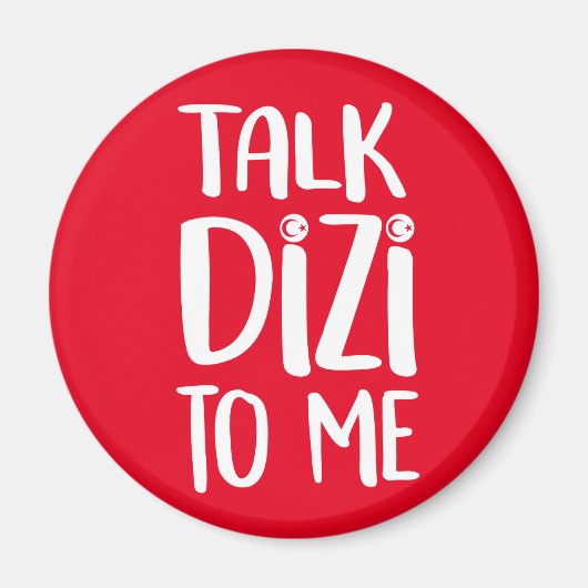 Talk Dizi Bold Red Magnet (Vorne)