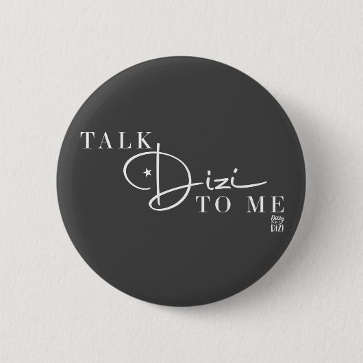 Talk Dizi Script Gray Button (Vorderseite)