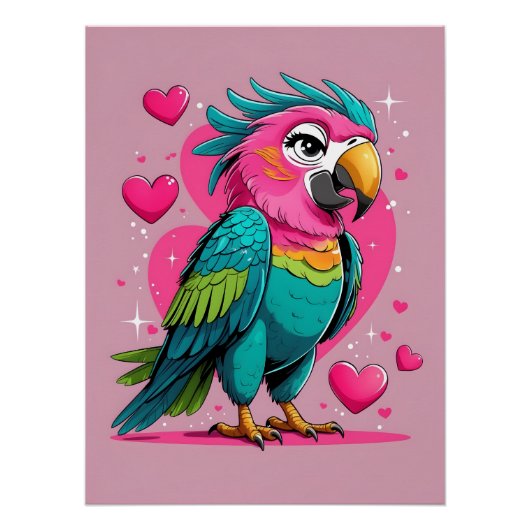 Talk Flirty To Me Art Print Poster (Vorderseite)