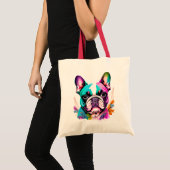 Talk Frenchie to me tote bag Tragetasche (Vorderseite (Produkt))
