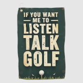 Talk Golf Golf Handtuch (Vorderseite)