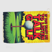 Talk Golf Golfhandtuch (Horizontal)