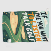 Talk Golf Golfhandtuch (Horizontal)