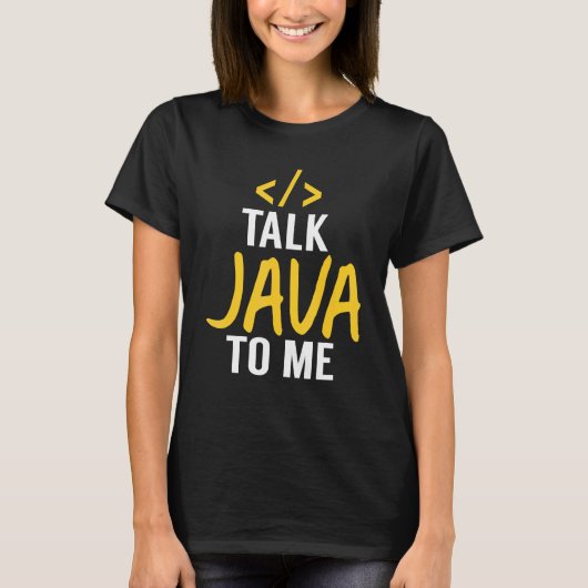 Talk Java - Java Software Developer Code T-Shirt (Vorderseite)