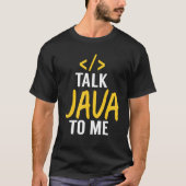 Talk Java - Java Software Developer Code T-Shirt (Vorderseite)