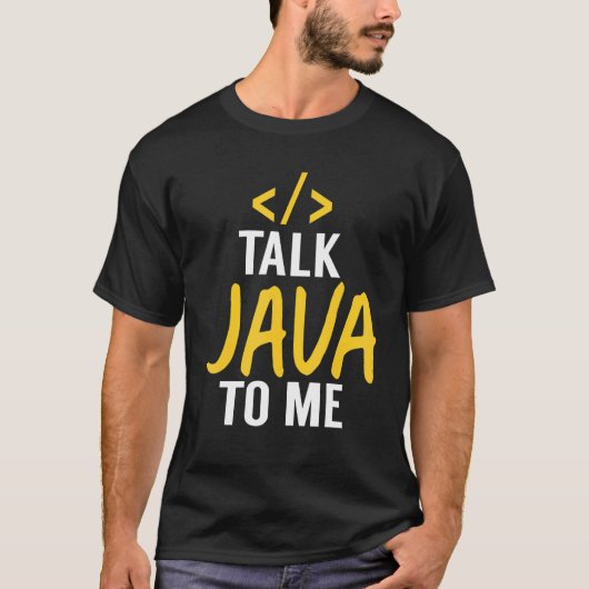 Talk Java - Java Software Developer Code T-Shirt (Vorderseite)