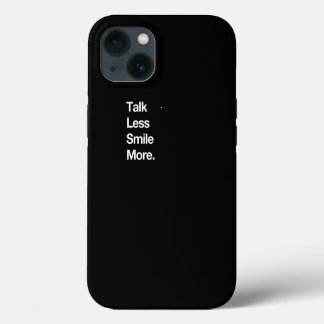 Talk Less Smile More Historic Hamilton Quote Print iPhone 13 Hülle