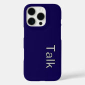 TALK Logo DBlue Case-Mate iPhone Hülle (Rückseite)