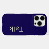 TALK Logo DBlue Case-Mate iPhone Hülle (Rückseite (Horizontal))
