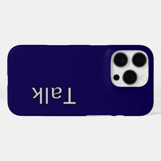 TALK Logo DBlue Case-Mate iPhone Hülle (Rückseite (Horizontal))