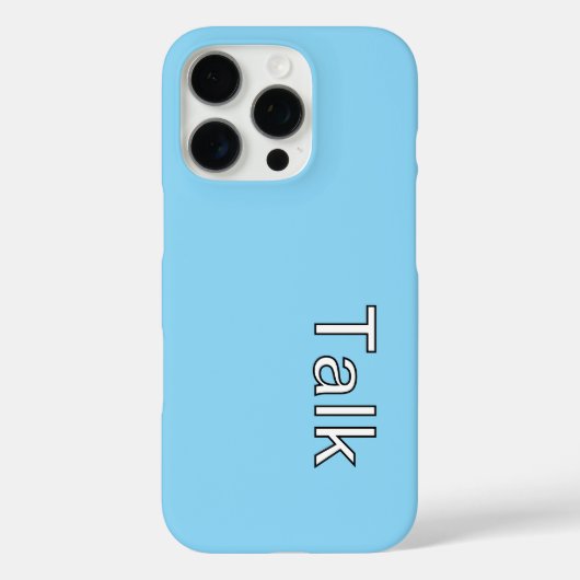 TALK-Logo LT Blau Case-Mate iPhone Hülle (Rückseite)