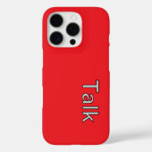 TALK-Logo Rot Case-Mate iPhone Hülle (Rückseite)