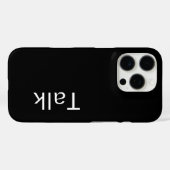 TALK-Logo Schwarz Case-Mate iPhone Hülle (Rückseite (Horizontal))