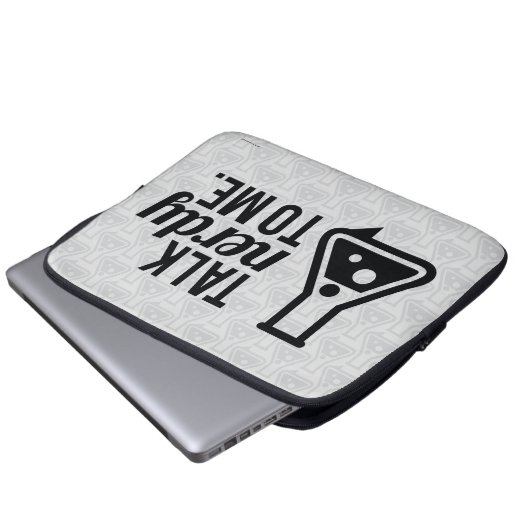 Talk Nerdy Laptopschutzhülle (Vorne Knopf)