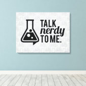 Talk Nerdy Leinwanddruck (Insitu (Holzboden))
