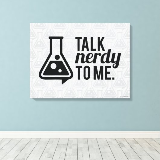Talk Nerdy Leinwanddruck (Insitu (Holzboden))