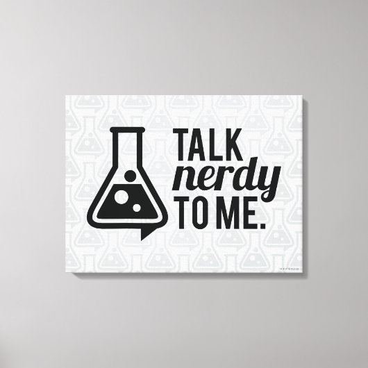 Talk Nerdy Leinwanddruck (Vorderseite)