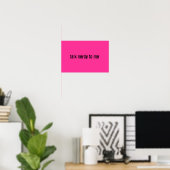 Talk Nerdy Poster (Heimbüro)