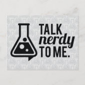 Talk Nerdy Postkarte (Vorderseite)