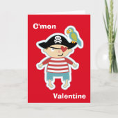 Talk Pirate Valentine Card Feiertagskarte (Vorderseite)