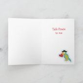 Talk Pirate Valentine Card Feiertagskarte (Innenseite)