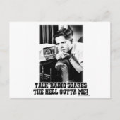 Talk Radio ist Beängstigend Postkarte (Vorderseite)