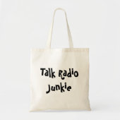 Talk-Radio-Junkie Tragetasche (Vorne)