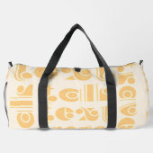 Talk Text Travel Cream Duffle Bag (Rückseite)