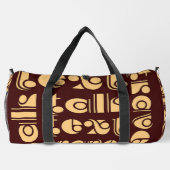 Talk Text Travel Dk Brown Duffle Bag (Rückseite)