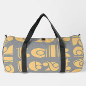 Talk Text Travel Gray Duffle Bag (Rückseite)