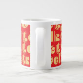 Talk Text Travel Red Logo Jumbo-Tasse (Rückseite)