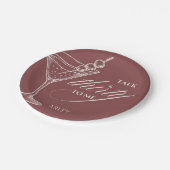 Talk thirty to me 30th birthday pappteller (Schrägansicht)