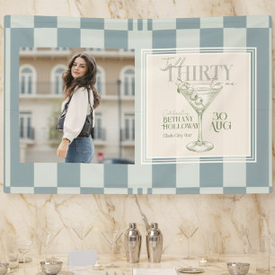 Talk Thirty To Me Martini 30. Geburtstagsfoto Banner