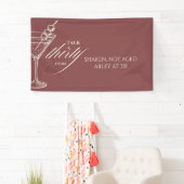 Talk thirty to me Minimalist 30th Birthday Banner (Insitu)
