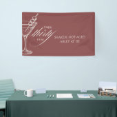 Talk thirty to me Minimalist 30th Birthday Banner (Messeveranstaltung)