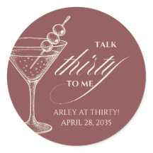 Talk thirty to me Modern Minimalist 30th Birthday 