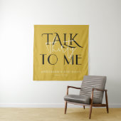 Talk To Me Thirty Birthday Bold Wall Art Decor Wandteppich (Beispiel)