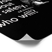 Talk To Your Cat About Gun Safety Funny Poster (Ecke)